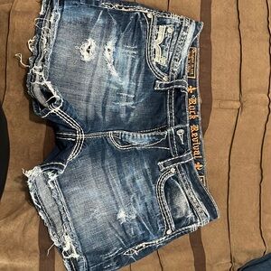 Beautiful rock revival jeans shorts
